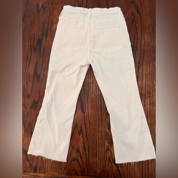J Crew 9" demi-boot crop jean in white wash - Picture 4 of 5
